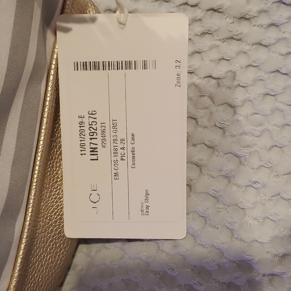 NWT Marleylilly Cosmetic Bag monogrammed JCE - Picture 3 of 8